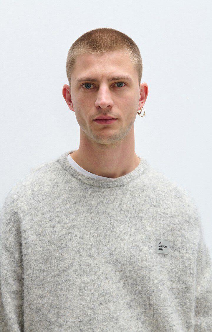 American Vintage Pullover Vito Herren hellgrau meliert